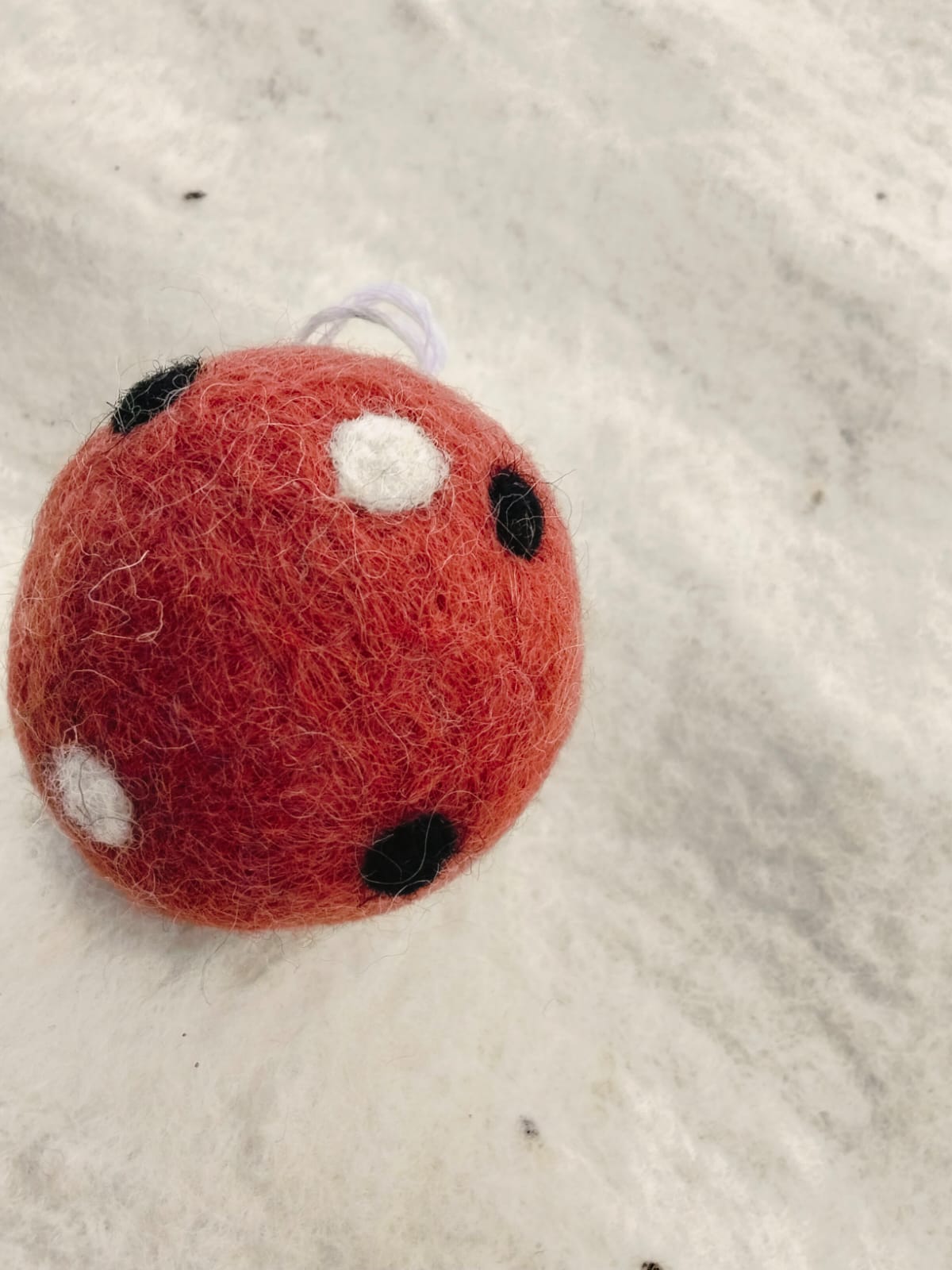 🔴 Red Eyed Wool Puff (JF-46)